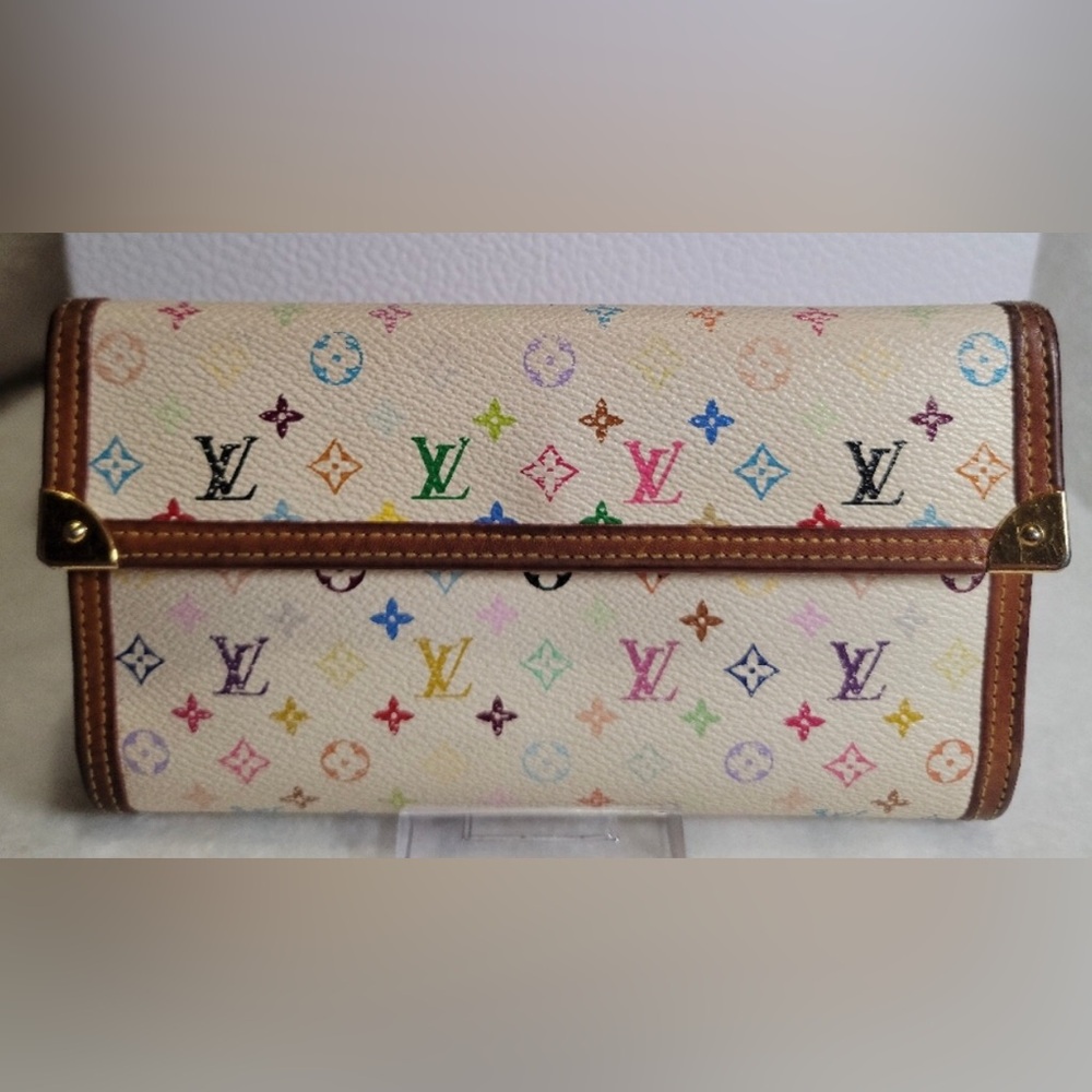 Louis Vuitton Monogram Multicolor Porte Tresor International Long Wallet